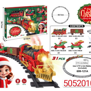 Tren clásico de navidad con vapor (incluye bateria)