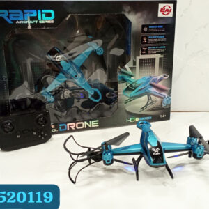 Aeronave a control remoto de 4 ejes y sistema de evasión