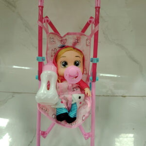 Muñeca con coche y accesorios (pequeña)