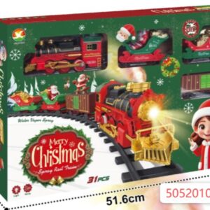Tren clásico de navidad con vapor (no incluye batería)